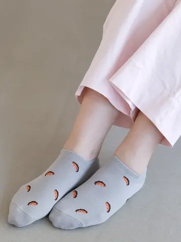 【3足1,386円】お弁当柄スニーカー用ソックス