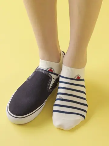 【3足1,386円】アニマルボーダースニーカー用ソックス