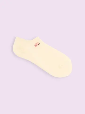 【3足1,386円】すやすや動物刺繍スニーカー用ソックス