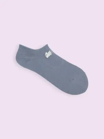 【3足1,386円】すやすや動物刺繍スニーカー用ソックス