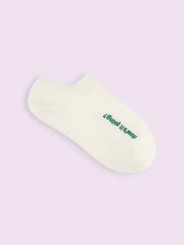 【3足1,386円】立体ロゴ刺繍スニーカー用ソックス