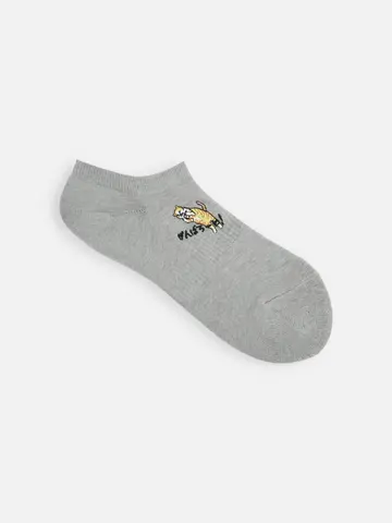 岡山限定 さんじゅーろー刺繍パイル無地スニーカー用ソックス