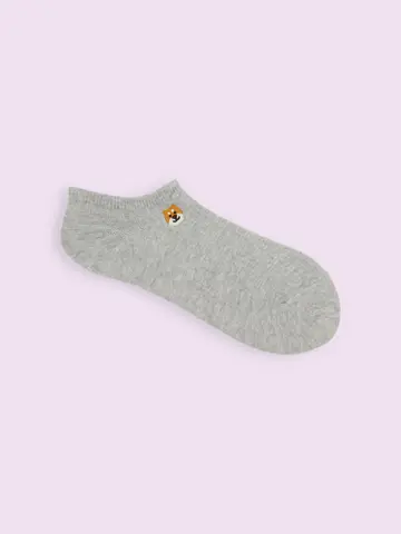 【3足1,386円】わんこ刺繍ワッフルスニーカー用ソックス