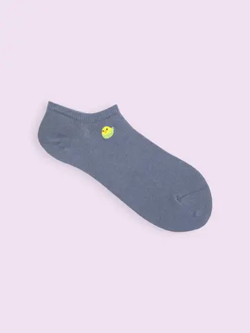 【3足1,386円】綿麻 鳥ちゃん刺繍スニーカー用ソックス