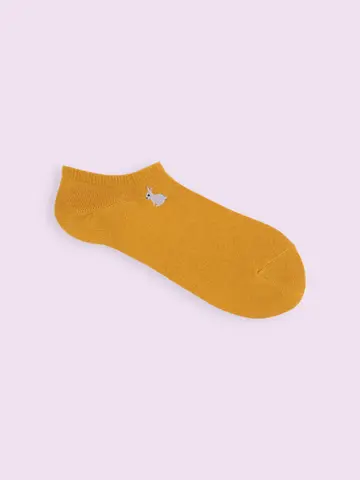 【靴下屋fam】いろいろ刺繡スニーカー丈ソックス