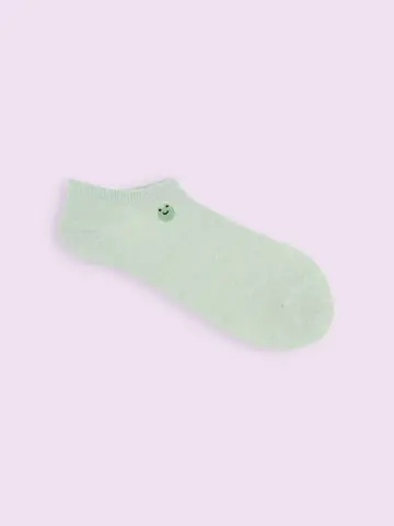 【靴下屋fam】いろいろ刺繡スニーカー丈ソックス