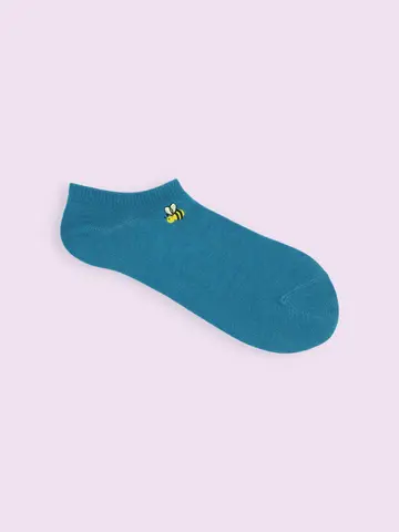 【靴下屋fam】いろいろ刺繡スニーカー丈ソックス