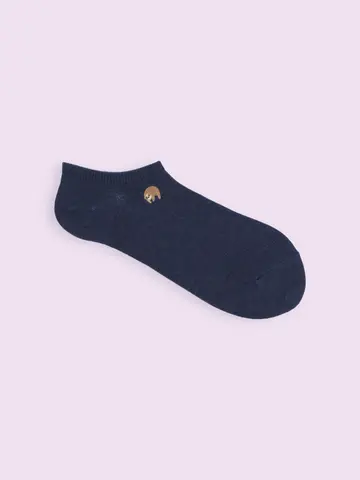 【靴下屋fam】いろいろ刺繡スニーカー丈ソックス