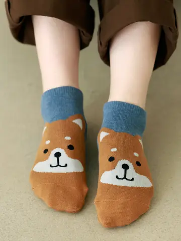 【靴下屋fam】動物いろいろスニーカー丈ソックス
