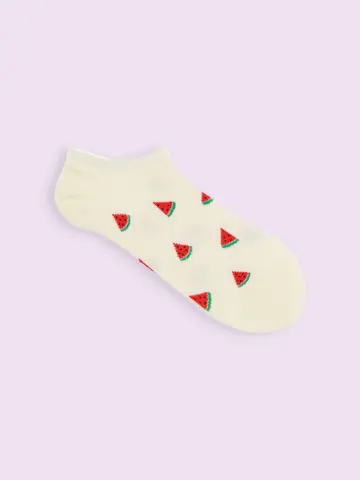 【3足1,386円】いろいろフルーツ柄スニーカー用ソックス