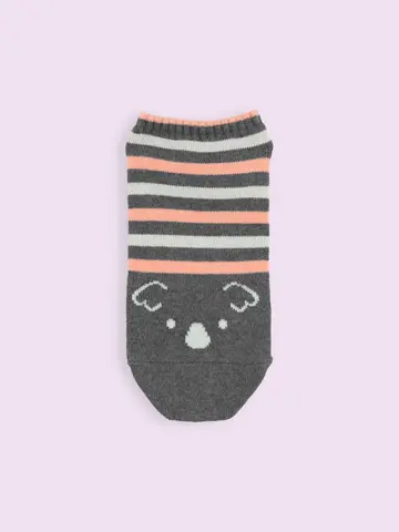 【3足1,386円】ブタさんコアラさんボーダースニーカー用ソックス