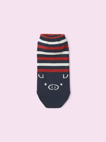 【3足1,386円】ブタさんコアラさんボーダースニーカー用ソックス