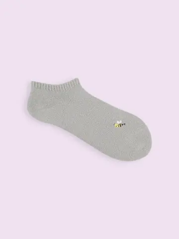 【3足1,386円】ブークレ刺繍スニーカー用ソックス