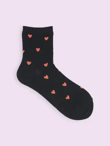 【3足1,386円】ハートパターンショートソックス