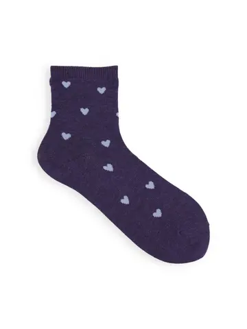 【3足1,485円】ハートパターンショートソックス