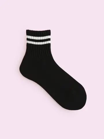 【3足1,386円】パイルラインショートソックス