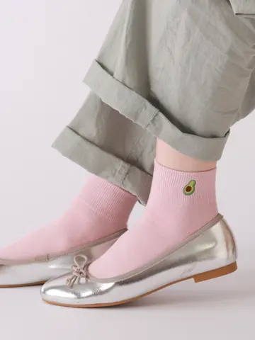 【3足1,386円】フルーツ刺繍ショートソックス