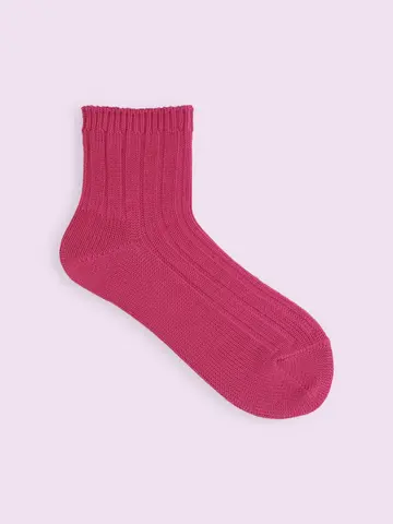 【3足1,386円】太リブショートソックス