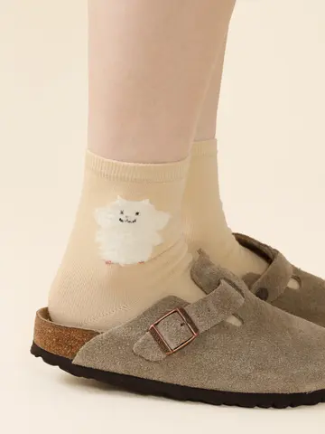 【3足1,386円】もふもふ動物ショートソックス