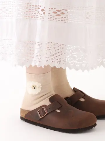 【3足1,386円】もふもふ動物ショートソックス