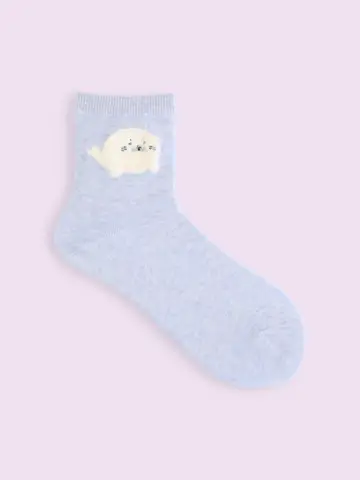 【3足¥1,100】もふもふ動物ショートソックス