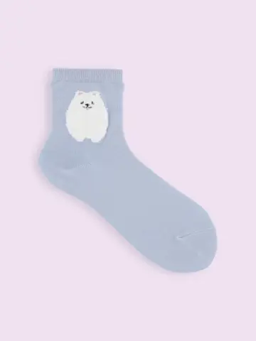 【3足1,386円】もふもふ動物ショートソックス