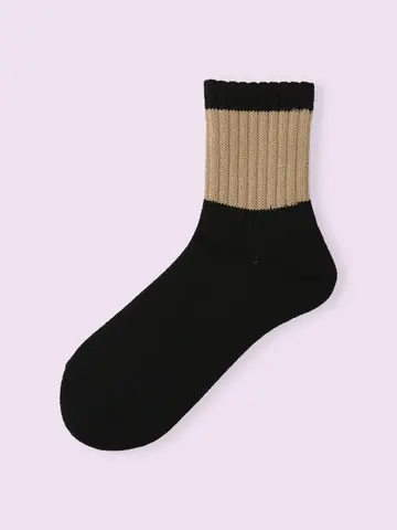 【3足¥1,100】アメリブ太ラインショートソックス