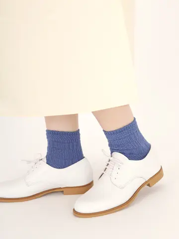 ゴム口ゆったり北欧柄ショートソックス