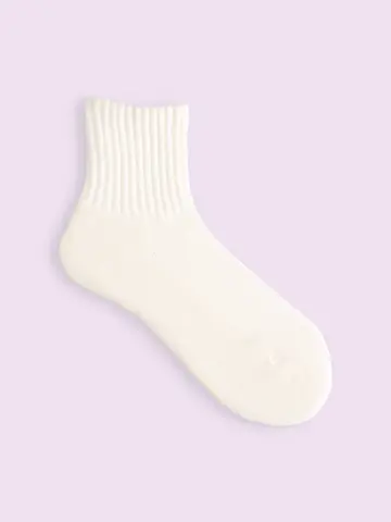 【3足1,386円】スポーティーパイル無地ショートソックス