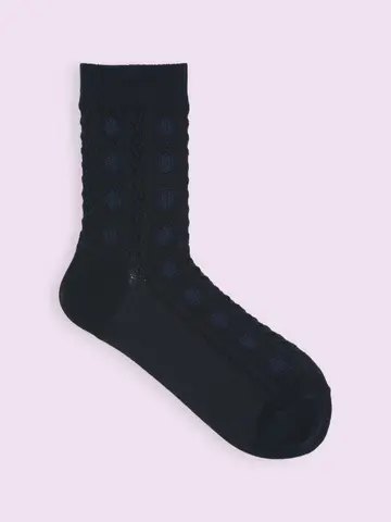 【3足1,386円】ぽこぽこニット風ショートソックス