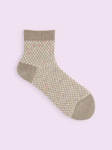 【3足1,386円】JQちびチェックショートソックス