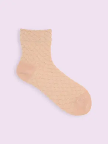 【3足1,386円】レトロタイルフロートショートソックス