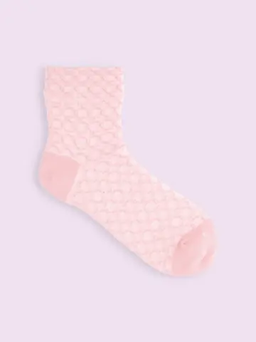 【3足1,386円】レトロタイルフロートショートソックス