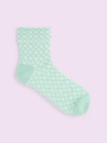 【3足1,386円】レトロタイルフロートショートソックス