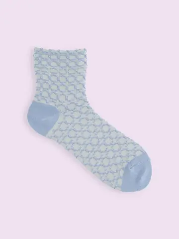 【3足1,386円】レトロタイルフロートショートソックス