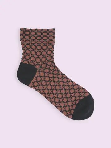 【3足1,386円】レトロタイルフロートショートソックス