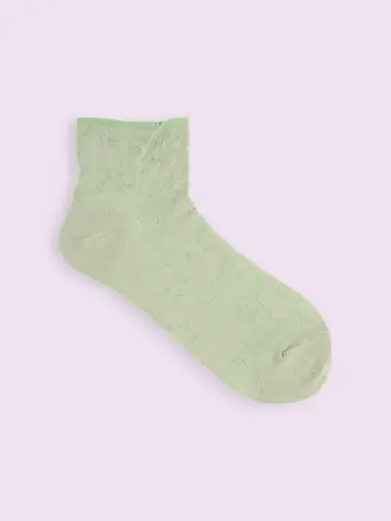 【3足1,386円】フリル花柄ショートソックス