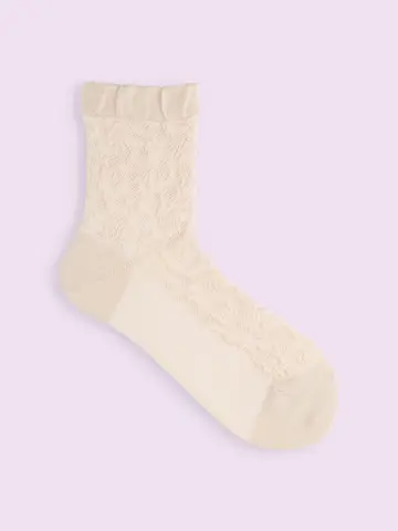 【3足1,386円】ラッセルレースフロートショートソックス