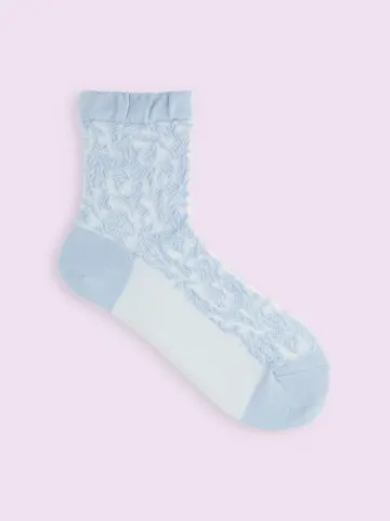 【3足1,386円】ラッセルレースフロートショートソックス