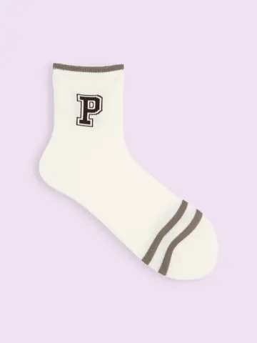 【3足1,386円】ブルゾン風ロゴショートソックス