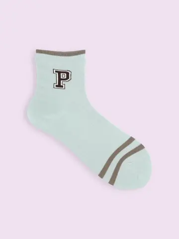 【3足1,386円】ブルゾン風ロゴショートソックス