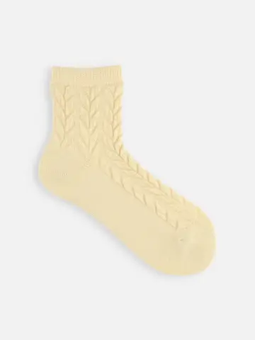 【3足1,386円】毛混フロートへリンボン柄ショートソックス