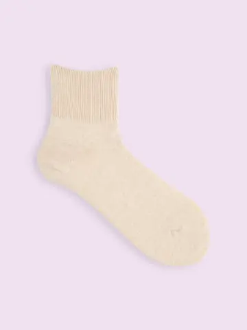 【3足1,386円】ゴム口ゆったりリブベタショートソックス