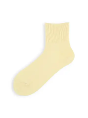 【3足1,485円】履き口ゆったりリブベタショートソックス