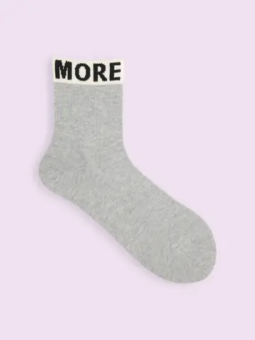 【3足1,386円】トップロゴリブ風ショートソックス