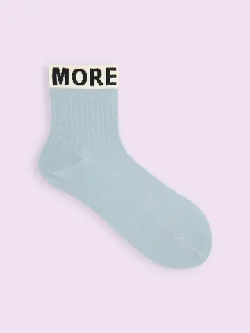 【3足1,386円】トップロゴリブ風ショートソックス