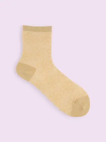 【3足1,386円】メッシュフラワーショートソックス