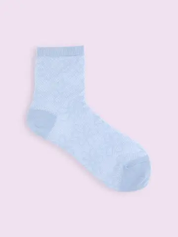 【3足1,386円】メッシュフラワーショートソックス