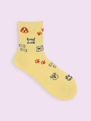 【3足1,386円】落書き風アニマルショートソックス