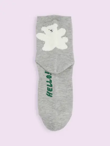 【3足1,386円】ふわふわひょっこりショートソックス